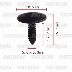 PATRON P370081 Клипса автомобильная [упаковка 10 штук]