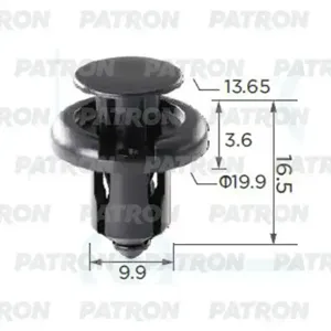 PATRON P370091A Клипса Acura Honda применяемость: бампер. защита (мин. 10 шт.)