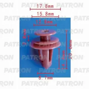 PATRON P370118 Клипса автомобильная [упаковка 10 штук]