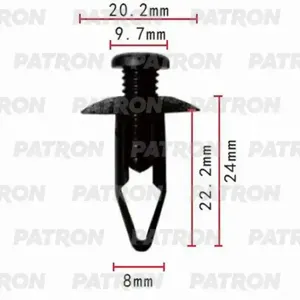 PATRON P370134 Клипса Honda Lexus Mitsubishi применяемость: уплотнитель (мин. 10 шт.)