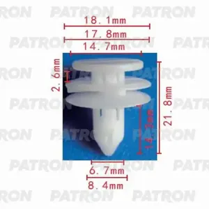 PATRON P370151 Клипса автомобильная [упаковка 10 штук]