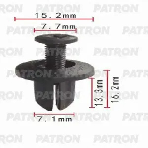 PATRON P370157 Клипса автомобильная [упаковка 10 штук]