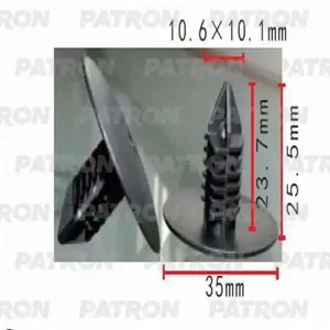 PATRON P370175A Клипса Nissan Renault ВАЗ (упаковка 10шт.)