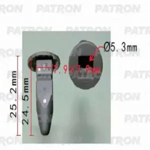 PATRON P370226 Клипса автомобильная [упаковка 10 штук]