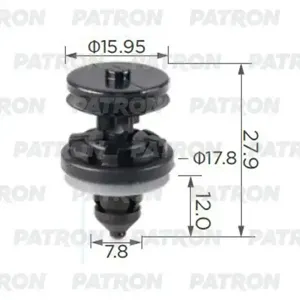PATRON P370247A Клипса Ford Opel внутренняя отделка - двери. внутренняя отделка. багажник (в упак. 100 шт.)
