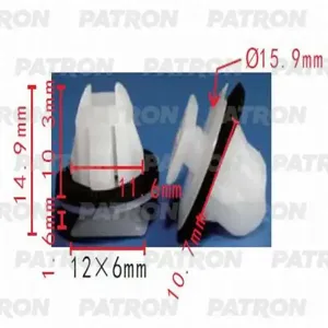 PATRON P370302 Клипса декоративной дверной планки Nissan