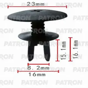 PATRON P370311 Клипса автомобильная [упаковка 10 штук]
