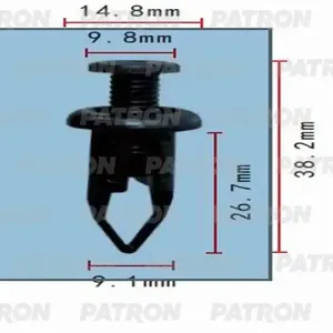PATRON P370317 Клипса автомобильная [упаковка 10 штук]