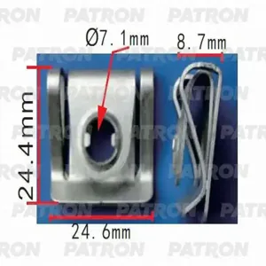 PATRON P370324 Клипса автомобильная [упаковка 10 штук]