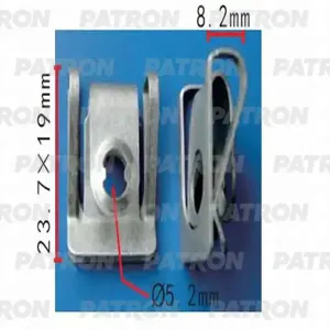 PATRON P370325 Клипса автомобильная [упаковка 10 штук]