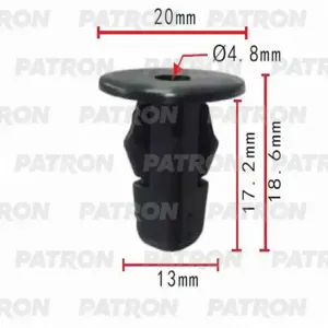 PATRON P370348 Фиксатор пластиковый Daihatsu , Lexus , Toyota применяемость подкрылок, крылья