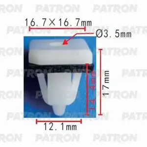 PATRON P370380 Клипса Hyundai Kia применяемость: молдинги (мин. 10 шт.)