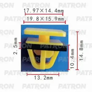 PATRON P370424 Клипса крепления молдинга Hyundai Sonata [DA] Sonata IV (EF)