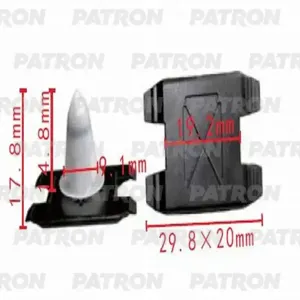 PATRON P370462 Клипса автомобильная [упаковка 10 штук]