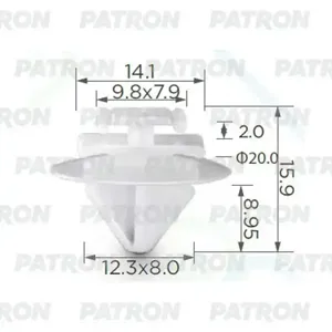 PATRON P370464A Клипса PSA молдинги (в упак. 100 шт.)