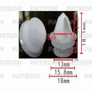 PATRON P370504 Клипса Citroen , Peugeot , Renault , применяемость внутренняя отделка - двери