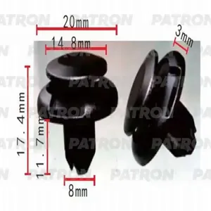 PATRON P370513 Клипса Lexus Toyota применяемость: капот. решётки (мин. 10 шт.)