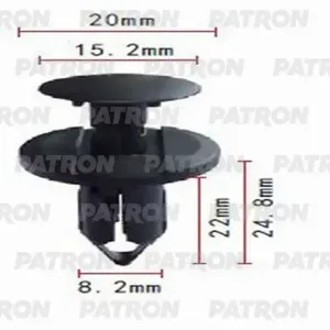 PATRON P370662 Клипса автомобильная [упаковка 10 штук]