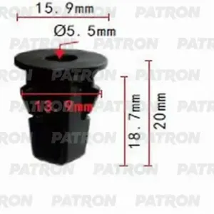 PATRON P370724 Клипса автомобильная [упаковка 10 штук]