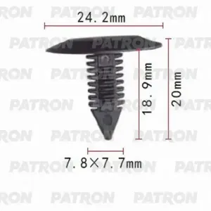 PATRON P370731 Клипса автомобильная [упаковка 10 штук]