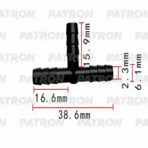 PATRON P370832 Тройник Т- образный 5x5x5