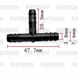 PATRON P370833 Тройник Т- образный 6x6x6