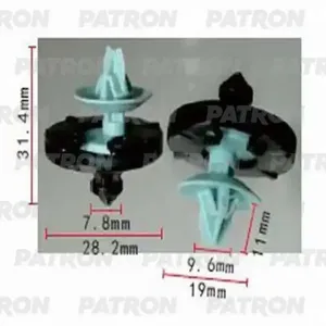 PATRON P370914 Клипса пластмассовая Audi,Seat,Volkswagen применяемость внутренняя отделка - двери