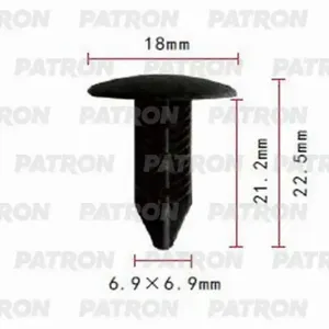 PATRON P370988 Клипса автомобильная [упаковка 10 штук]