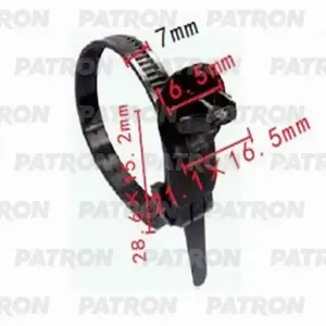 PATRON P371050 Клипса автомобильная [упаковка 10 штук]