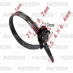 PATRON P371051 Клипса автомобильная [упаковка 10 штук]