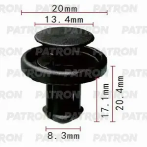 PATRON P371139 Клипса автомобильная [упаковка 10 штук]