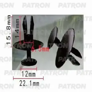 PATRON P371151 Заклепка распорная (универсальная) 13,8 x 11 x 6,5 mm. Citroen Peugeot