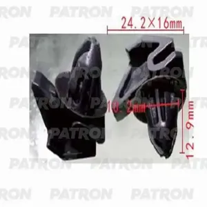 PATRON P371185 Клипса автомобильная [упаковка 10 штук]