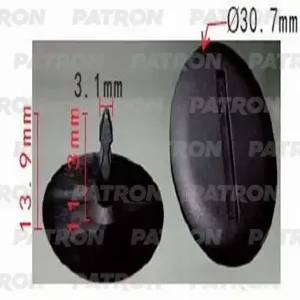 PATRON P371204 Клипса автомобильная [упаковка 10 штук]