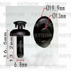 PATRON P371278 Клипса автомобильная [упаковка 10 штук]