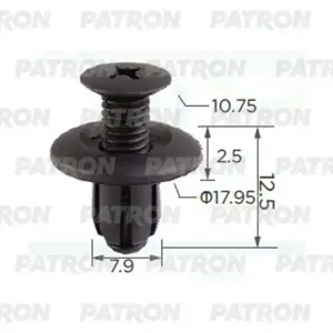 PATRON P371351A Клипса Hyundai Kia применяемость: бампер. фиксатор (упаковка 100шт)