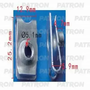 PATRON P371439 Клипса автомобильная [упаковка 10 штук]