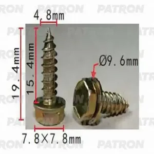 PATRON P371444 Шуруп металлический