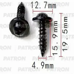 PATRON P371447 Клипса автомобильная [упаковка 10 штук]