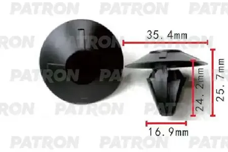 PATRON P371492 Клипса автомобильная [упаковка 10 штук]