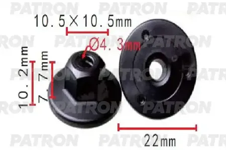 PATRON P371508 Гайка пластмассовая