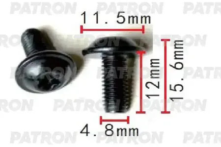 PATRON P371544 Клипса автомобильная [упаковка 10 штук]