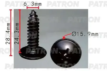 PATRON P371547 Клипса автомобильная [упаковка 10 штук]