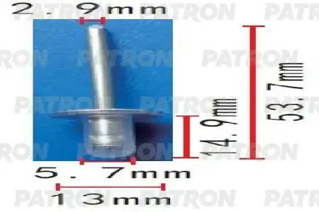 PATRON P371554 Заклепка металлическая