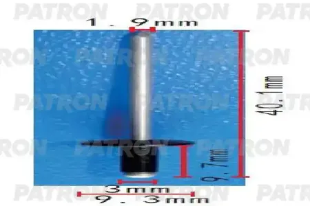 PATRON P371556 Клипса автомобильная [упаковка 10 штук]