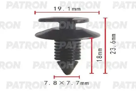 PATRON P371713 Клипса автомобильная [упаковка 10 штук]