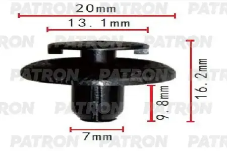 PATRON P371970 Клипса автомобильная [упаковка 10 штук]
