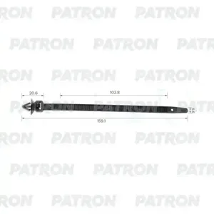 PATRON P372045 Клипса - хомут  9x158 универсальный с клипсой