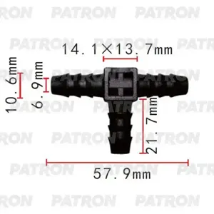 PATRON P372076 Тройник D10.6X10.6X10.6 MM