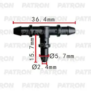 PATRON P372128 Тройник Применяемость: Соединитель (тройник) 5.7x5.7x5.7mm